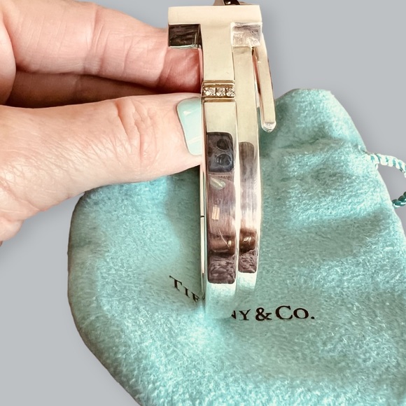*SOLD* Authentic Tiffany & Co Diamond Square Wrap Bracelet SIZE MEDIUM - Picture 6 of 14